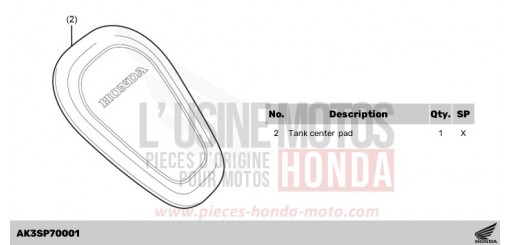 TANK PAD CENTER CL500AS de 2025